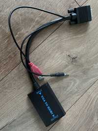 Перехідник з VGA на HDMI  vga to hdmi converter  + audio