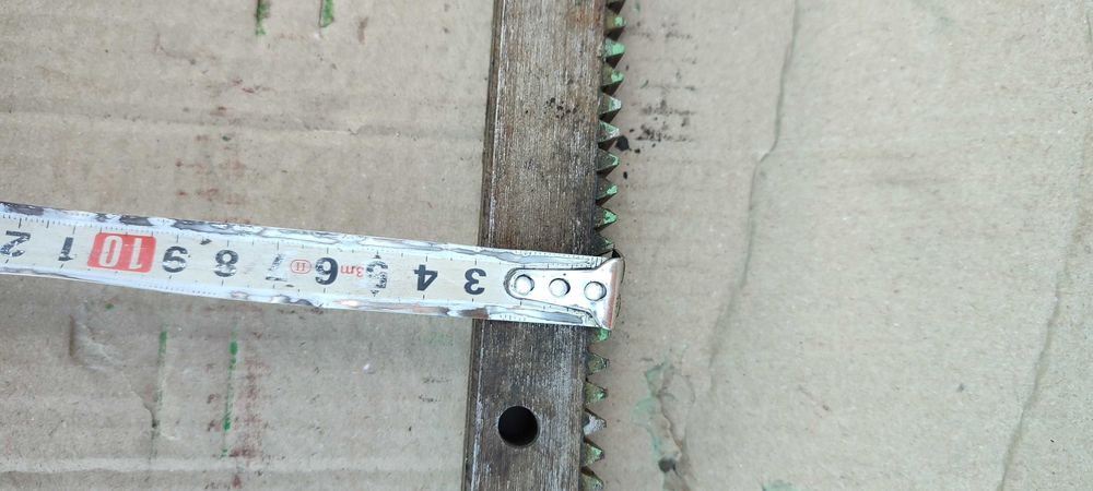 Рейка шестерня дровокол