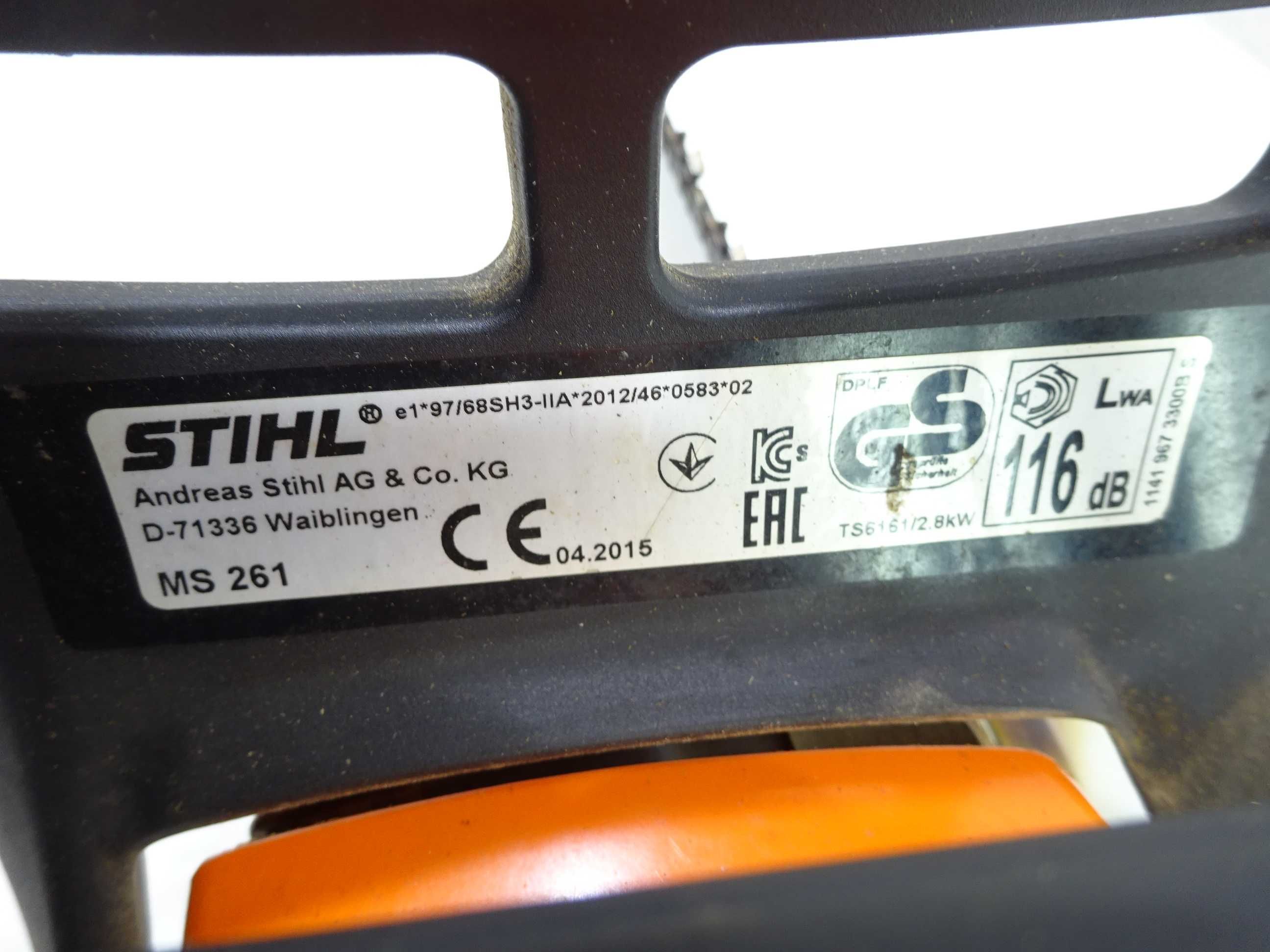 Piła spalinowa pilarka łańcuchowa 4.1KM Stihl MS261 MS 261