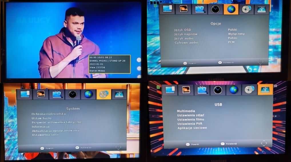 NOWY dekoder / tuner WIWA DVB-T2 H.265 HEVC z pilotem MEMO CONTROL