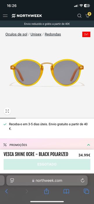 Óculos de Sol Polarizado North Week