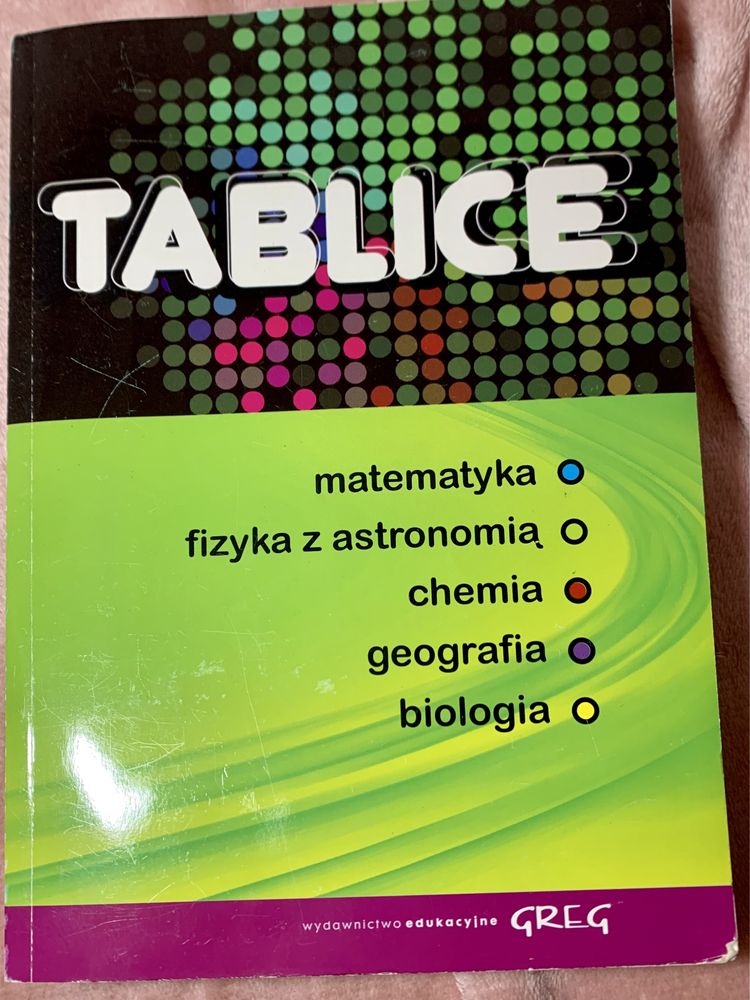 Tablice greg matura matematyka fizyka chemia biologia geografia