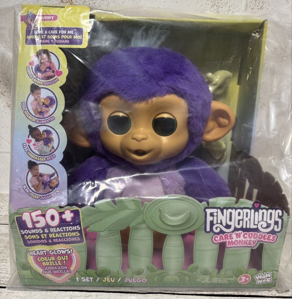 Fingerlings Baby Monkey Sunny Санні Мавпочка Present Pets