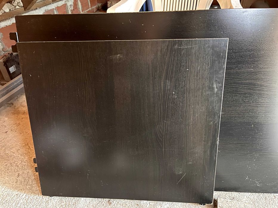 IKEA Kallax secretária preto mais móvel para escritório usado barato