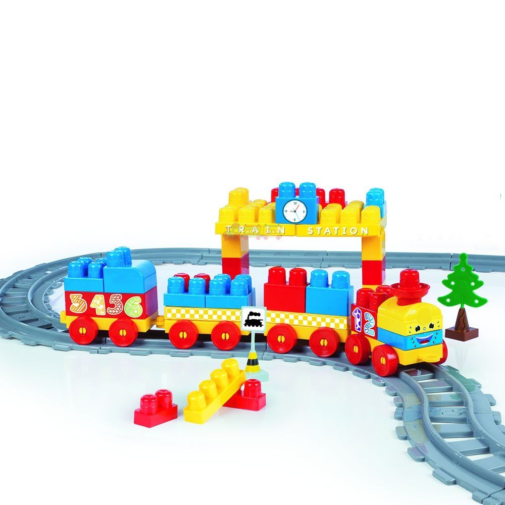 Конструктор Wader Baby Blocks Train Set Залізниця