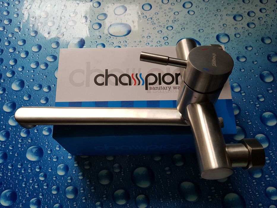Смеситель змiшувач настенный для кухни,умывальника Champion SUS 005