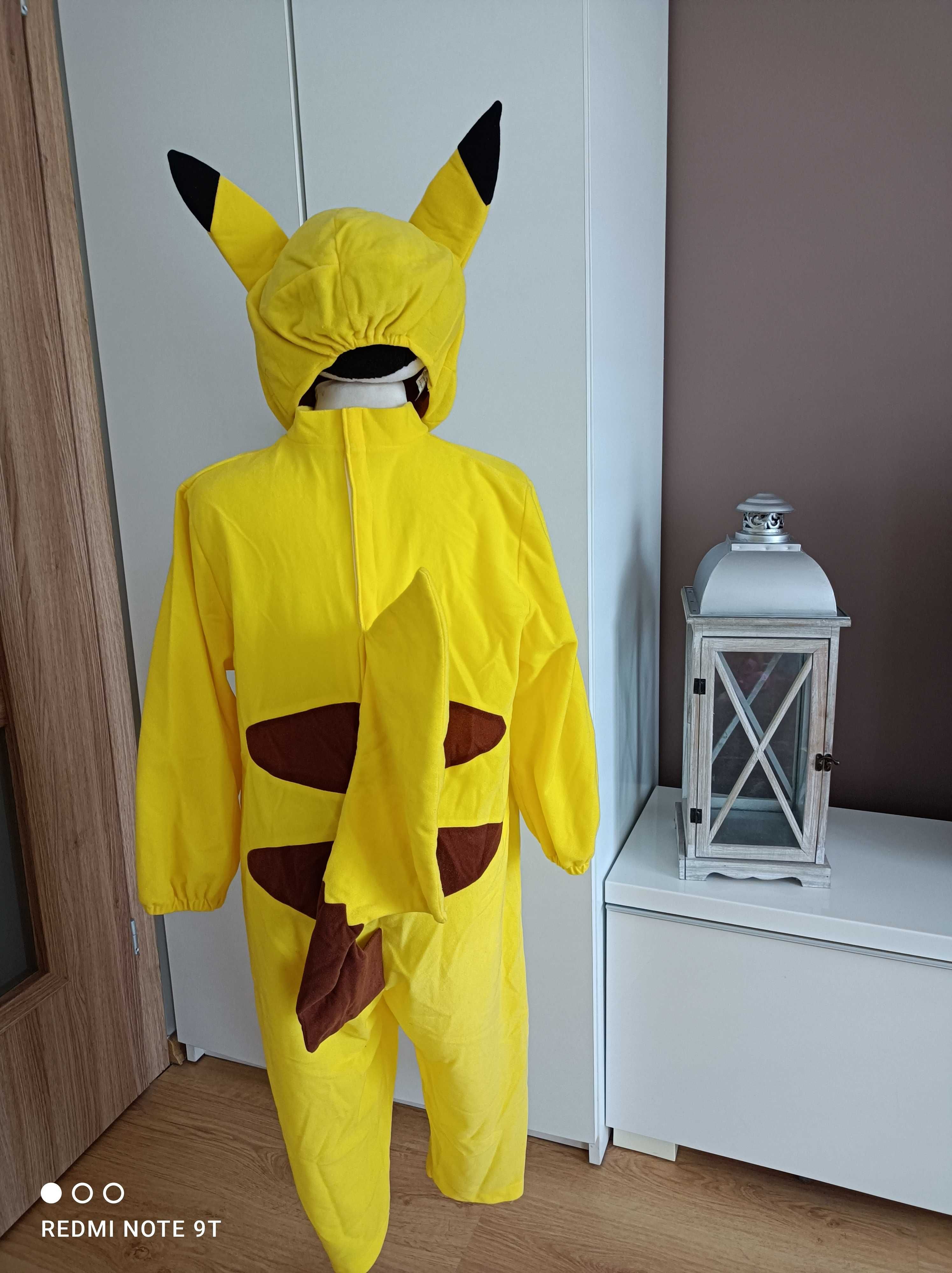 NOWY strój karnawałowy POKEMONA PIKACHU kostium przebranie 134/140 496