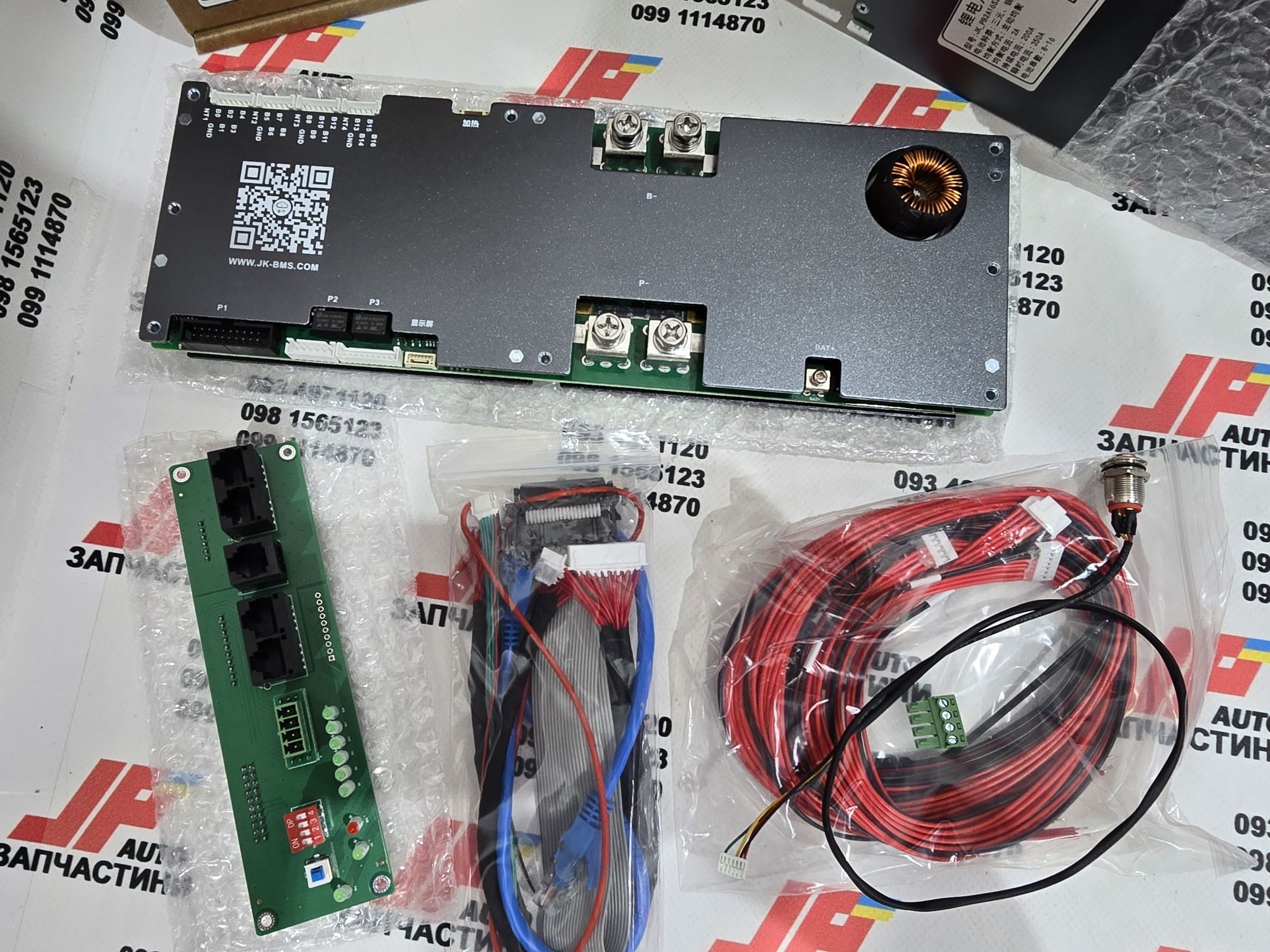 JK BMS Inverter плата 200A 8S-16S Lifepo4 с балансиром 2A PB2A16S20P