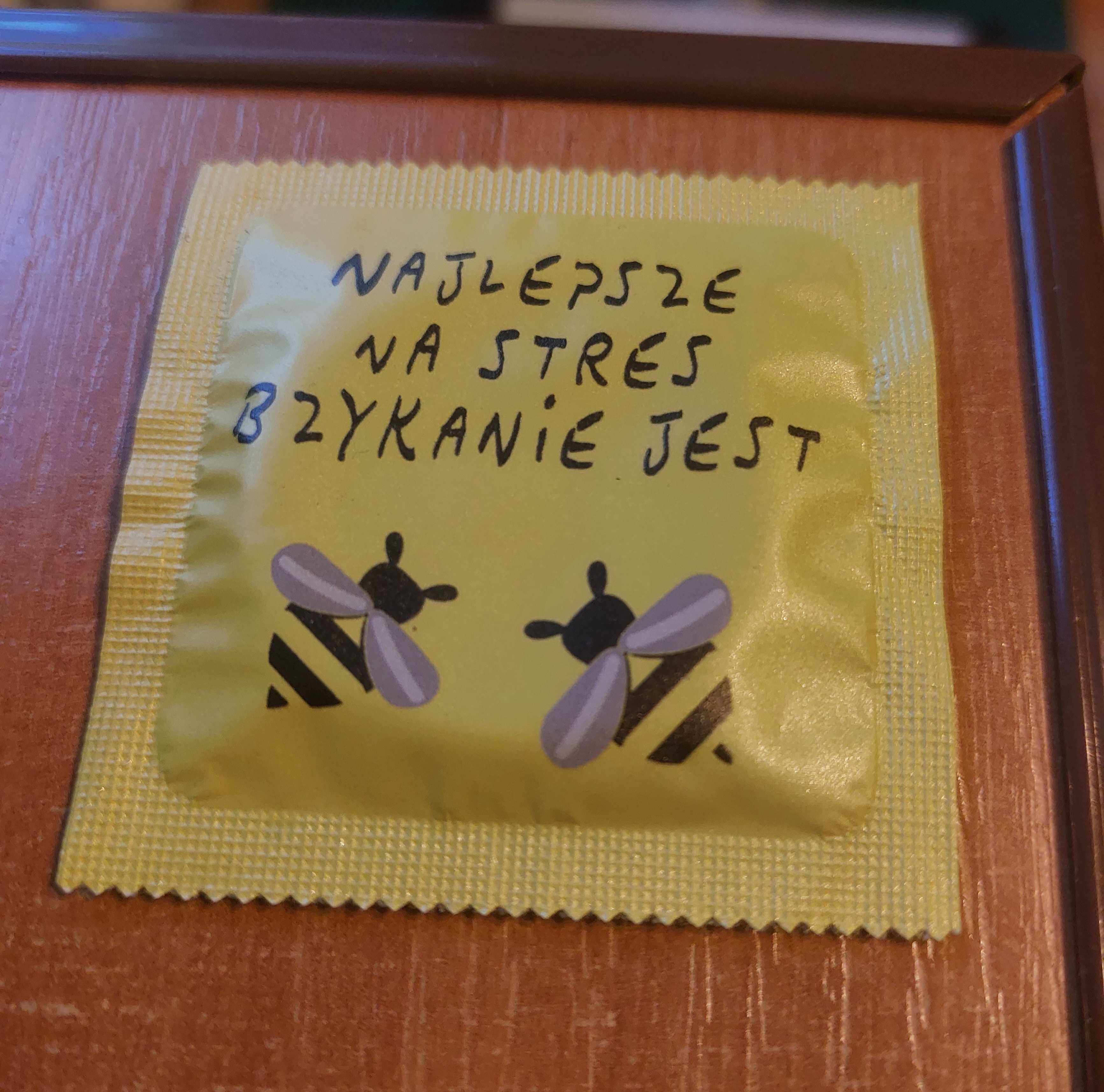 Najlepsze na stres Prezerwatywa z nadrukiem Gadżet Gliwice