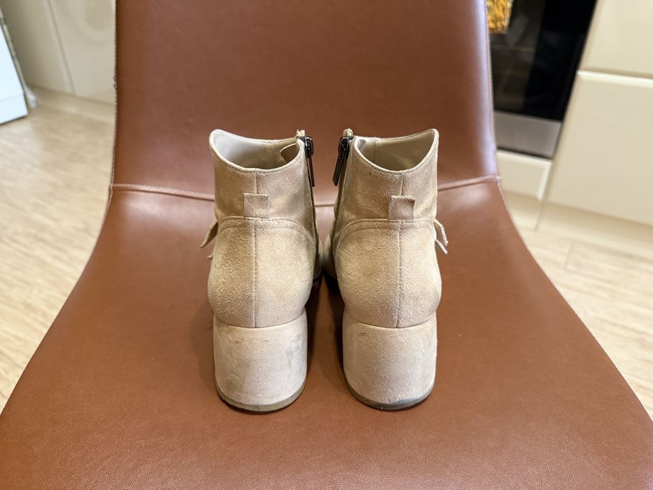 Черевики казаки з італійськоі замші