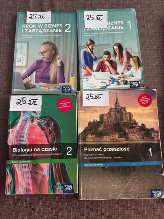 Książki do 1,2 klasy liceum