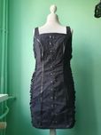 Gotycka sukienka z kolczykiem bawełniana bodycon cotton drees punk