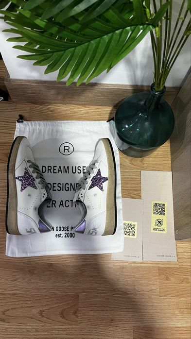 Golden goose roxo e branco