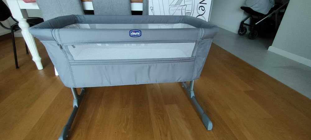 Chicco Next2me Essential, łóżeczko, Stone+2 prześcieradła