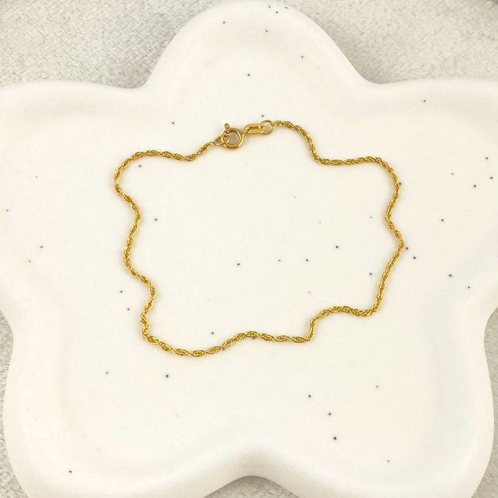 ZŁOTA bransoletka KORDEL 1,2mm PRÓBA 585 (14K) długość 18,5 cm