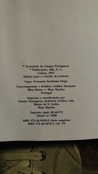 Dicionario da lingua portuguesa