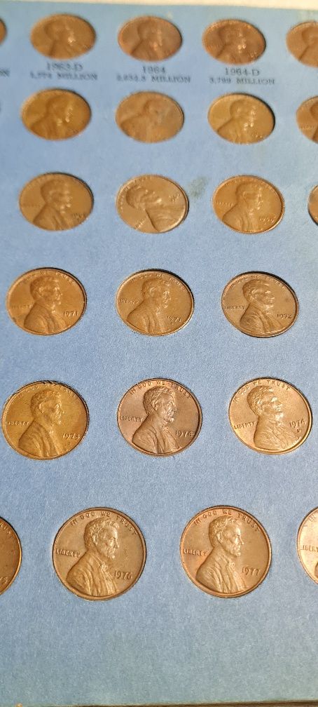 Monety jednocentowe USA Lincoln od 1941 w tym stalowe !!!