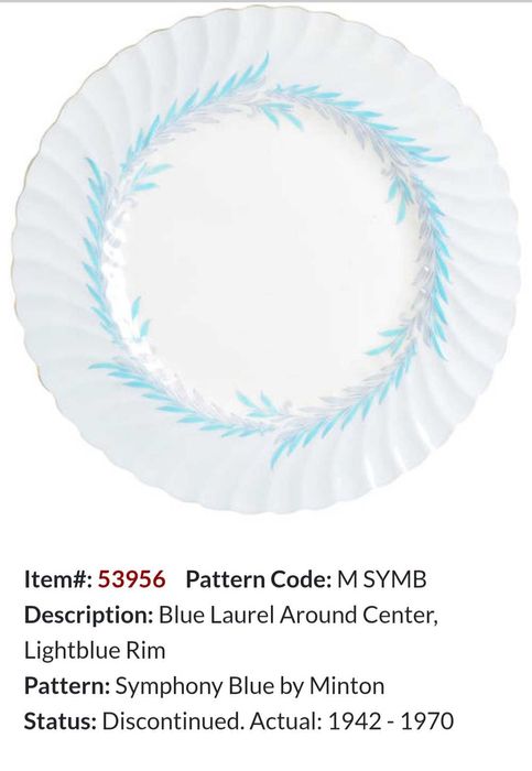 **filiżanka EMALIA porcelana MINTON vs. Royal Doulton 1942+