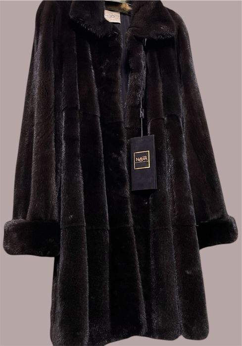 EGO  норкова шуба Nafa   85 см р.48-52