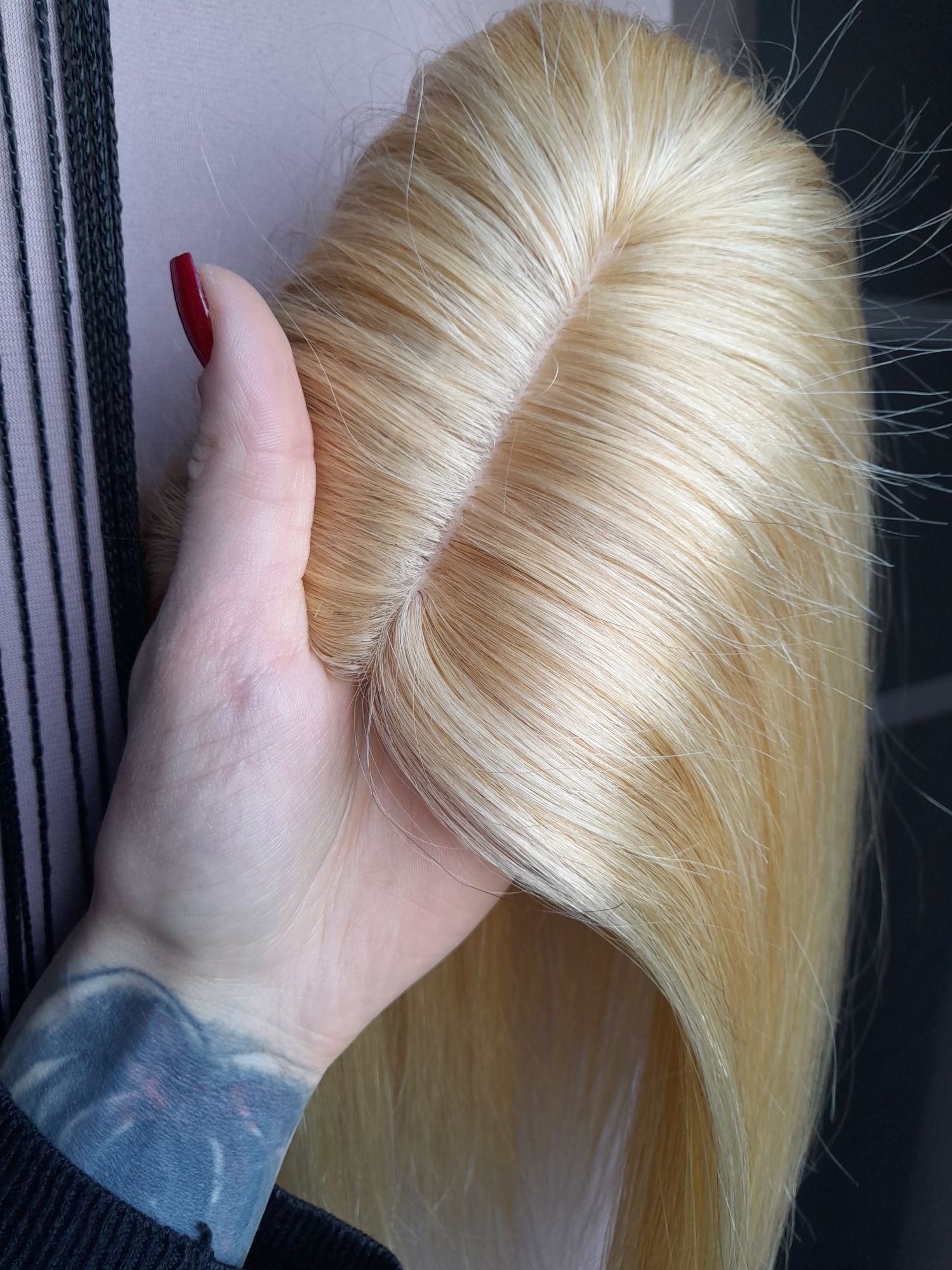 Topper natutalny sloneczny blond 100% naturalny włos.