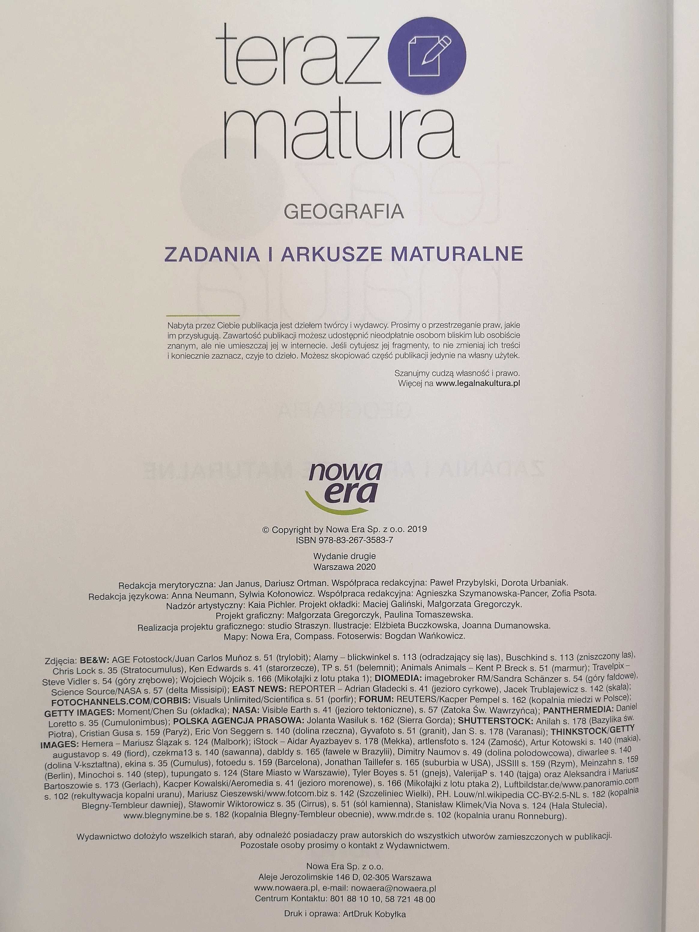 Geografia. Teraz matura. Zadania i arkusze maturalne