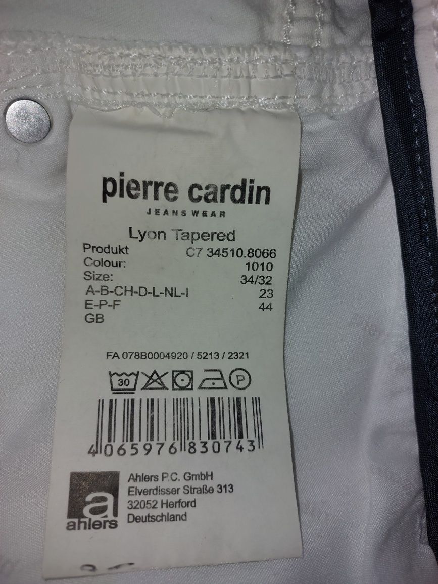 Nowe białe spodnie marki Pierre Cardin rozm.34/32- expresowa wysyłka