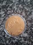 Medalha Prata Fina Banhado a Ouro
