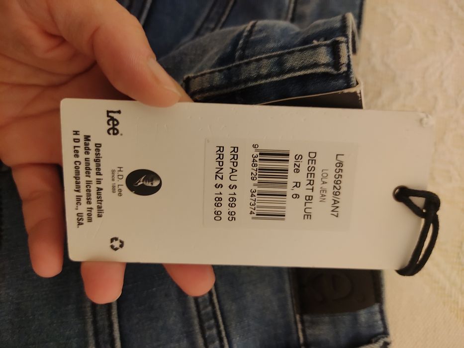 Calças ganga lee novas com etiqueta 25w 34 S