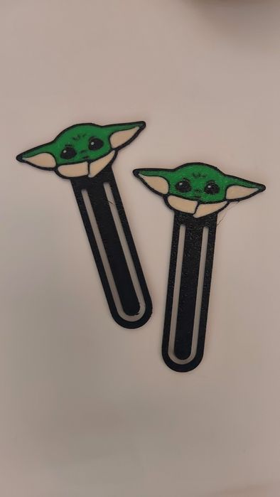 Baby yoda marcador livro ou porta chaves