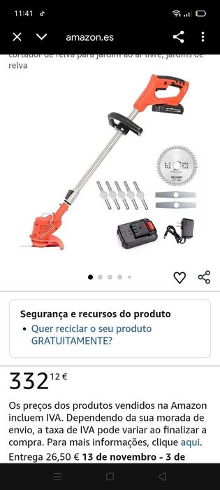 Roçadora A Bateria. Oportunidades