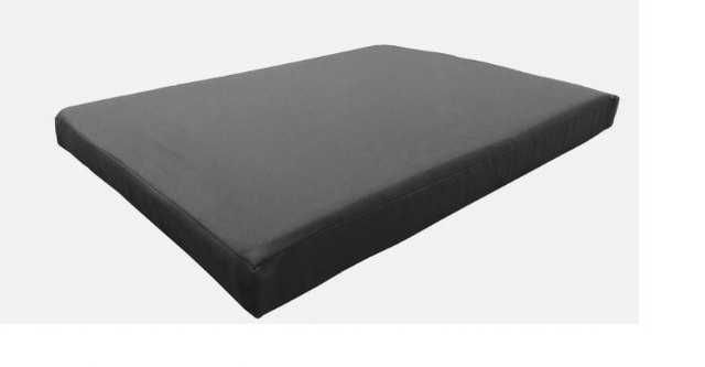 POSŁANIE legowisko Z EKOSKÓRY z obu stron grafitowe szare 70x45cm!