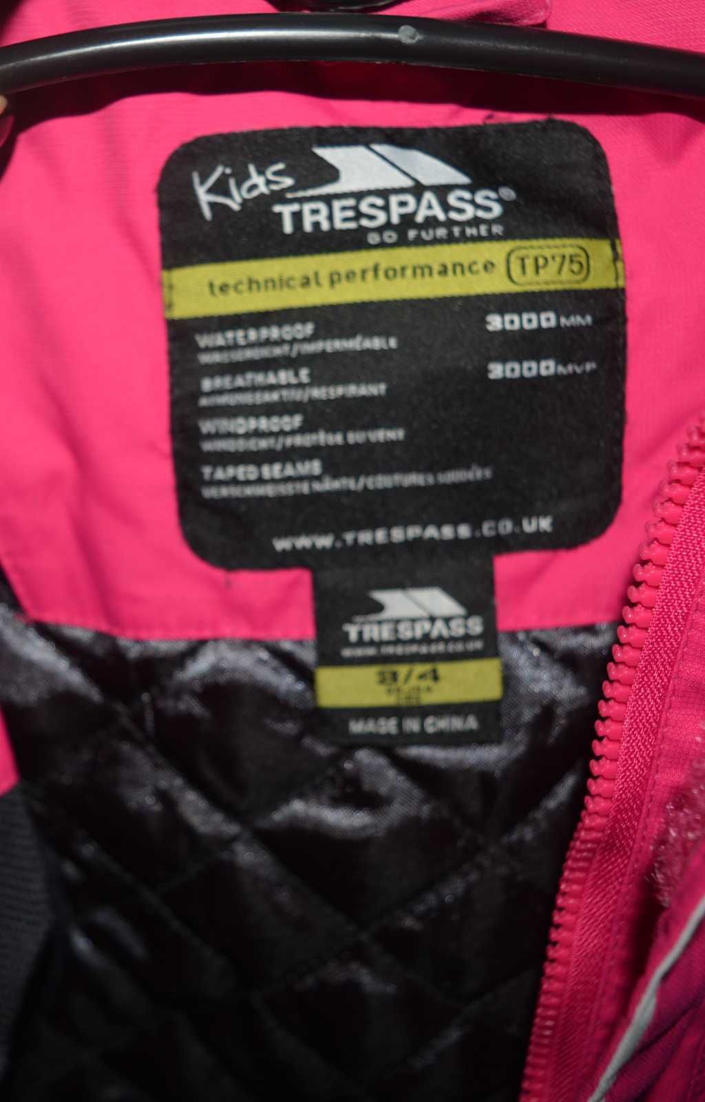 Narciarska kurtka Trespass 3/4 lata