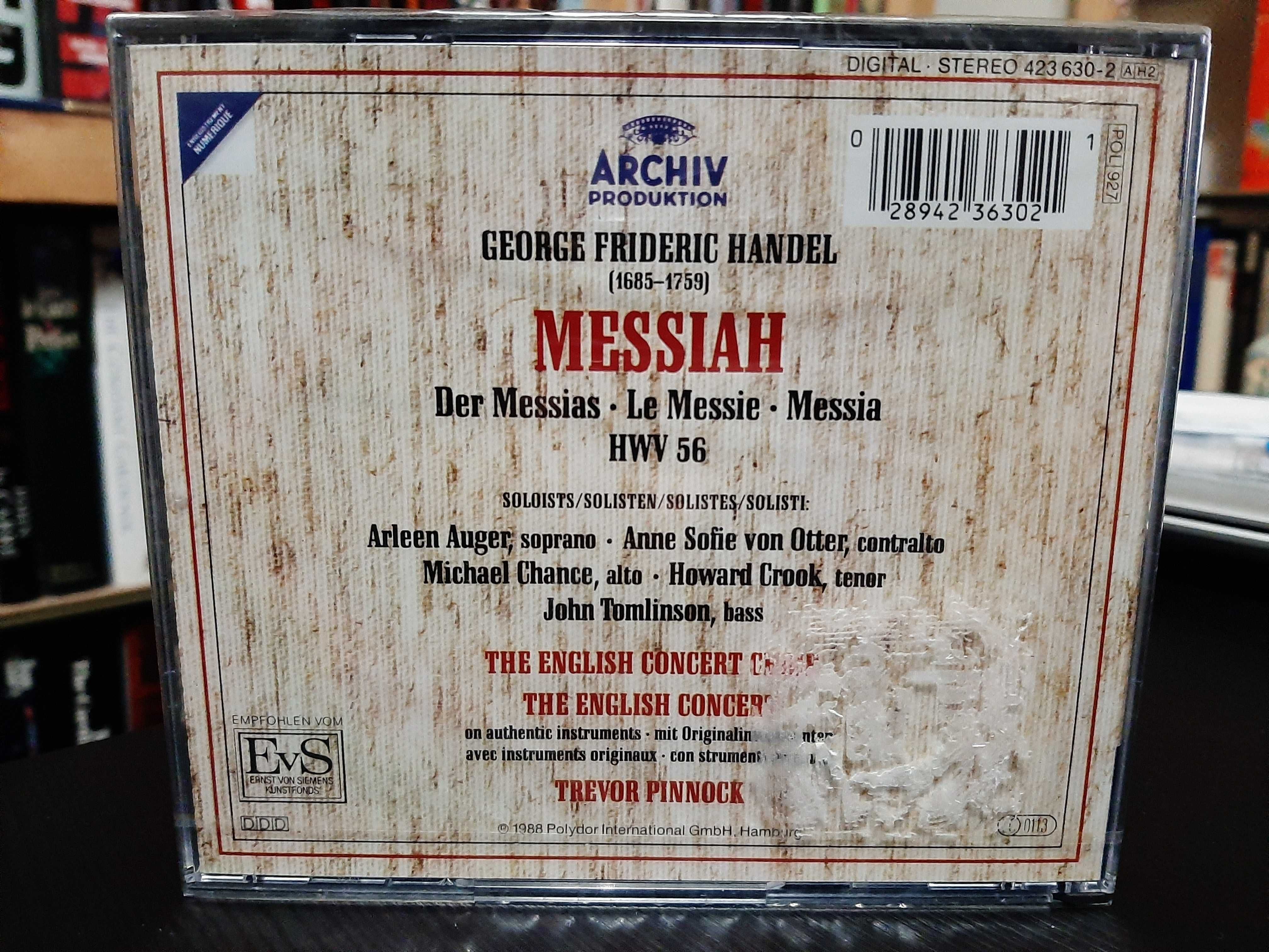 Handel – Messiah – The English Concert, Trevor Pinnock – SELADO