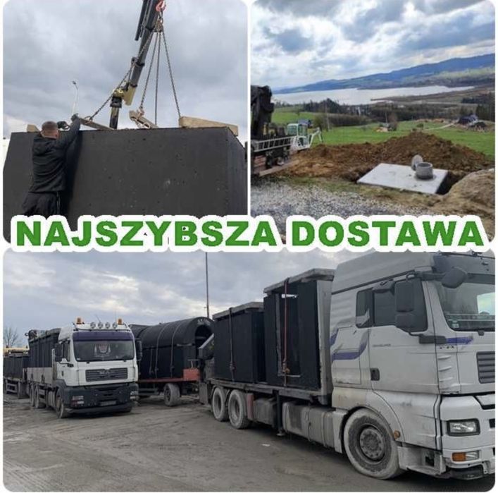 Szambo betonowe 8m3 zbiornik jednokomorowy dwukomorowy Kanał Piwniczka