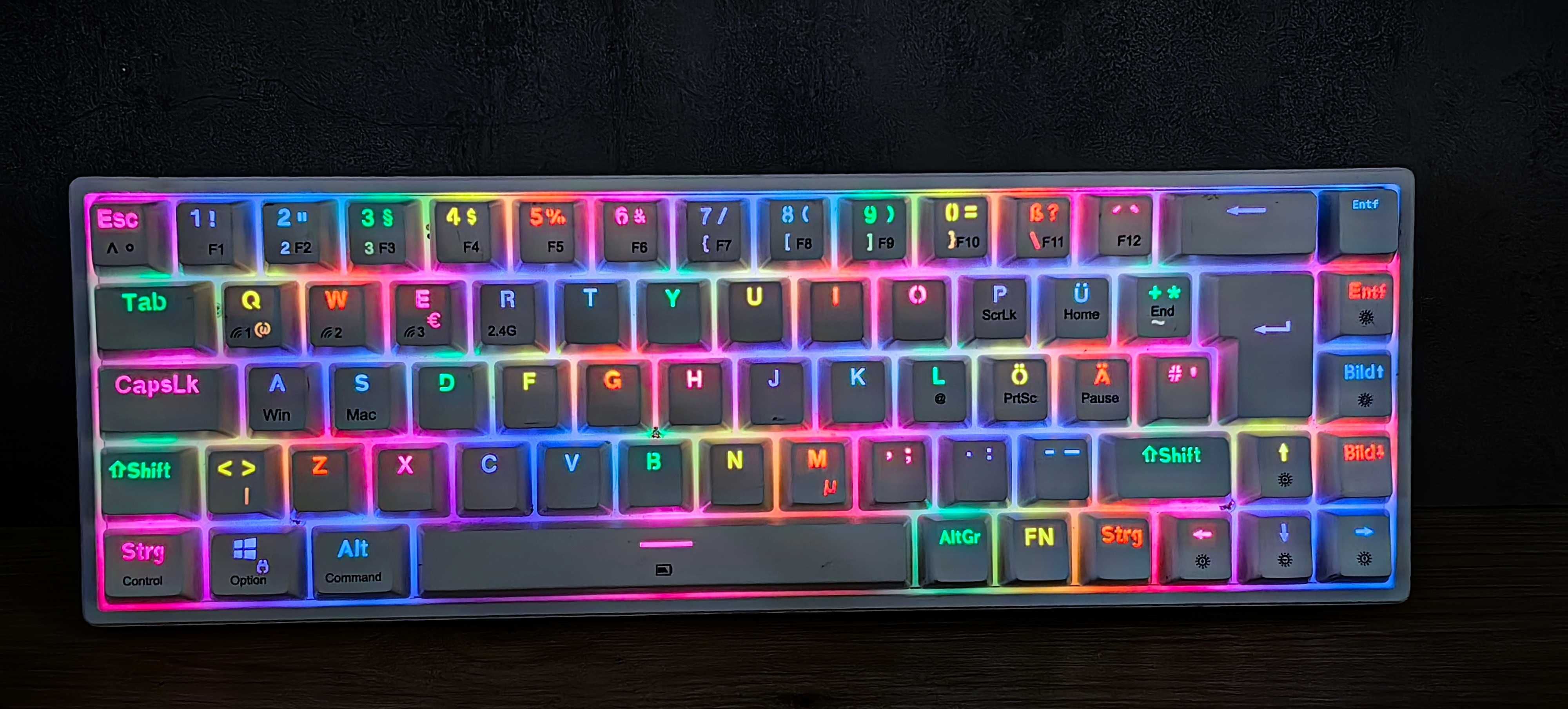 Klawiatura Mechaniczna TECURS KB510 Biała RGB