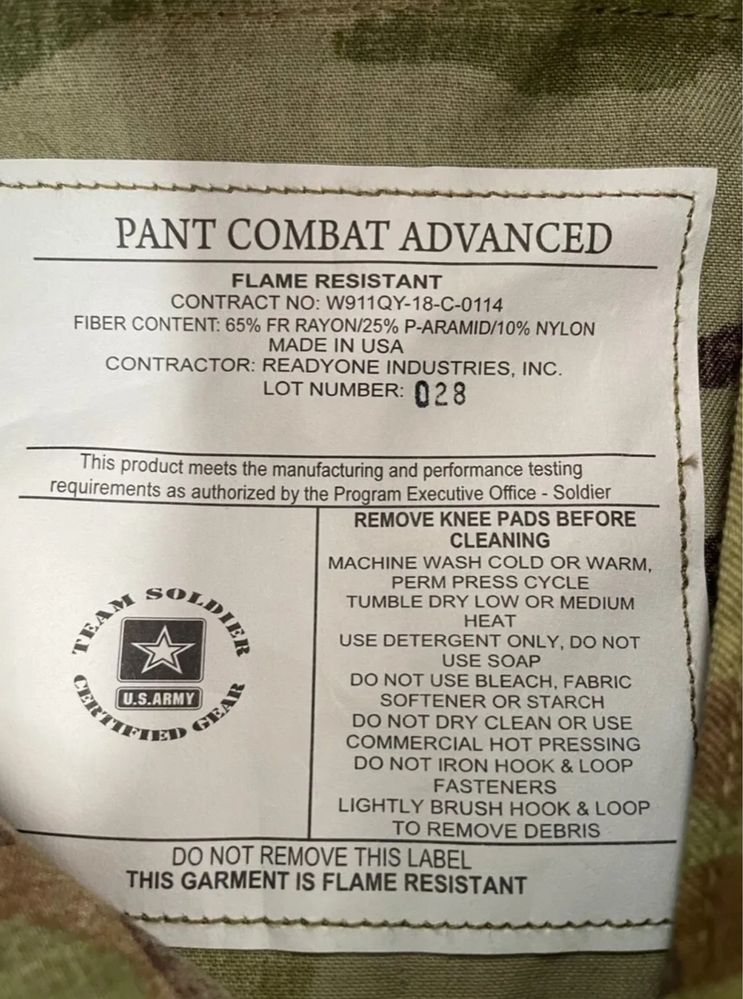 Оригінальні бойові штани США Army Combat Pants Multicam - MR, ML, MS