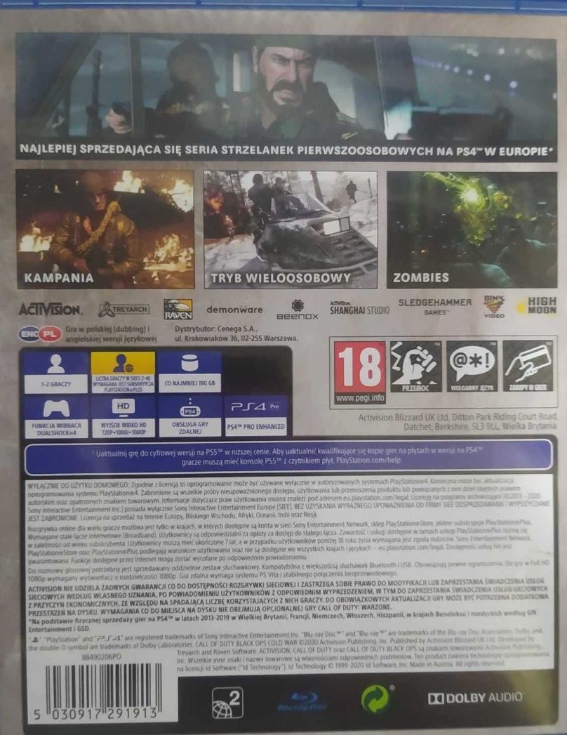 Call of Duty black ops cold war PS4