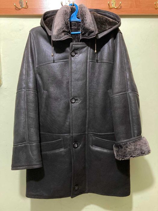 НОВАЯ натуральная МУЖСКАЯ ДУБЛЁНКА размер S/М - ни разу не одевалась!