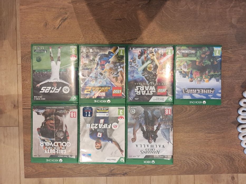 Xbox one 1tb + 2 pady + 7 gier- komplet