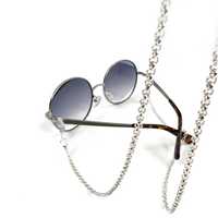 Ланцюжок для окулярів жіночий металевий з намистинами