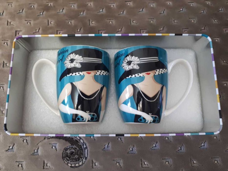 Набір чашок подарунковий 2 чашки 350 мл "Леді" ТМ S&T