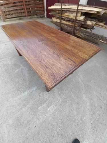 Stół drewniany dębowy z wysezonowanego drewna 195x94cm