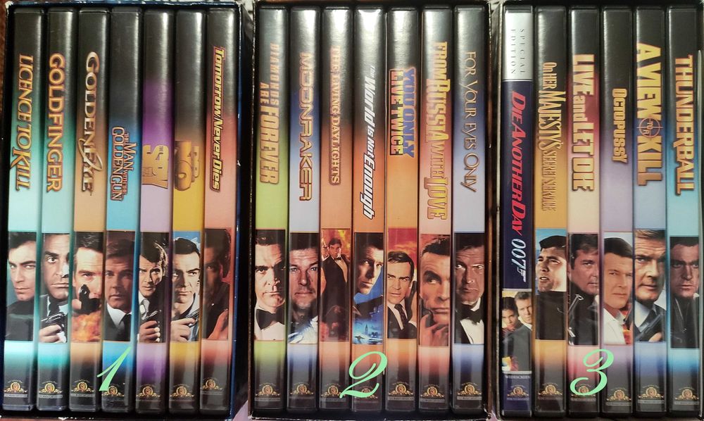 007 DVD James Bond Collection (NTSC) 3 Cx 20 Filmes