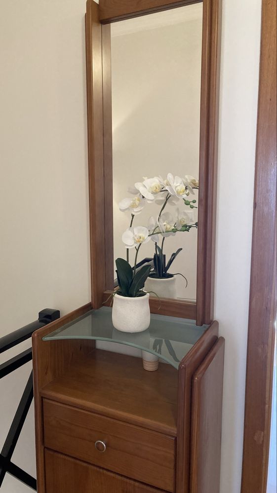 Movel de entrada com espelho