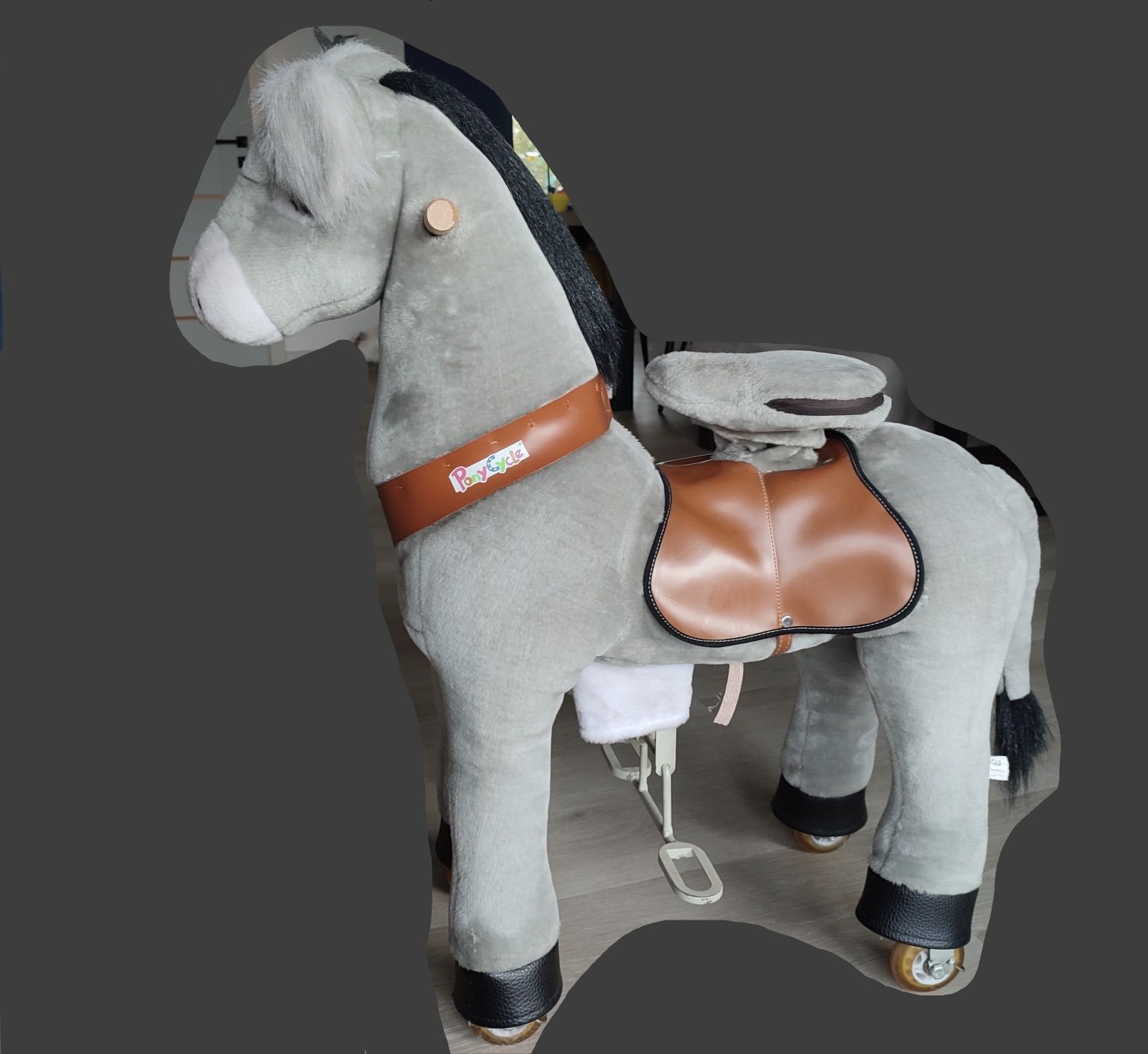 Ponycycle koń osiołek mechaniczny siodło koła