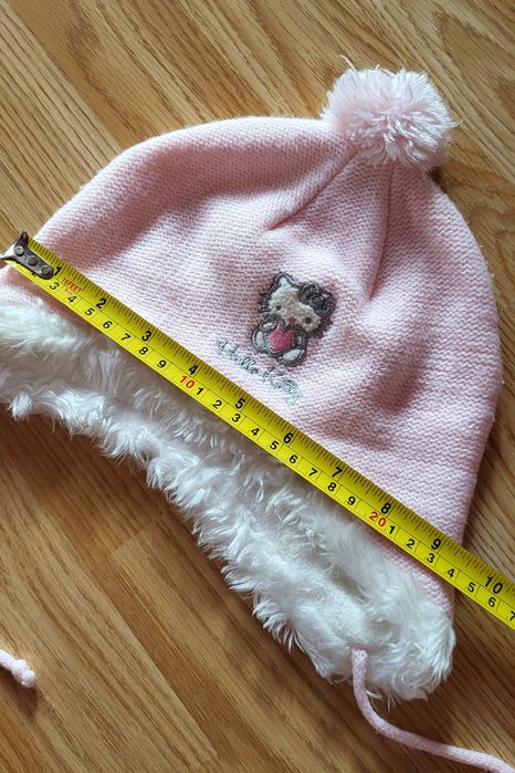 ZARA Hello Kitty piękny zimowy zestaw czapka plus rękawiczki