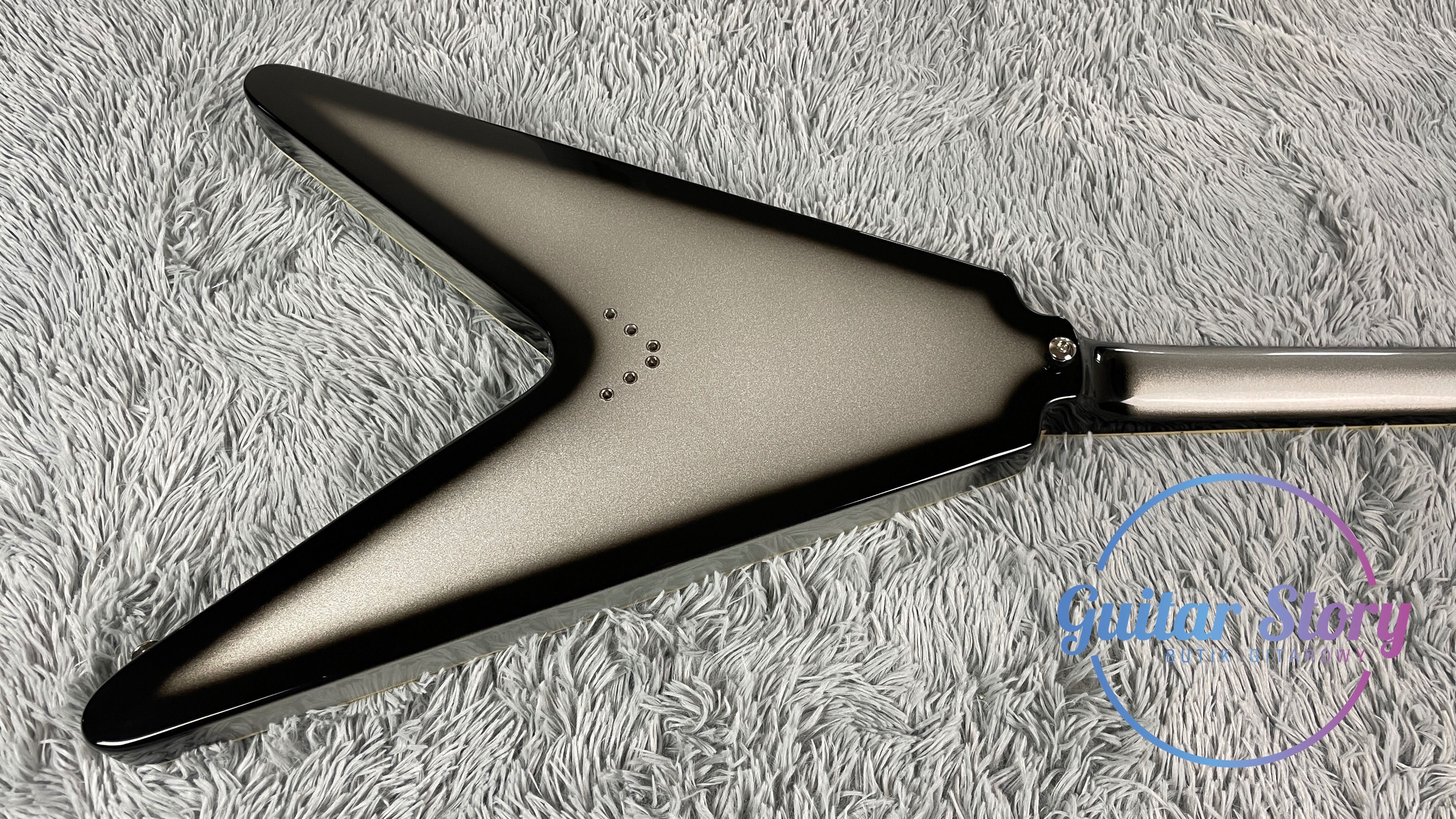 2017 Epiphone Brent Hinds Flying V Custom Silverburst