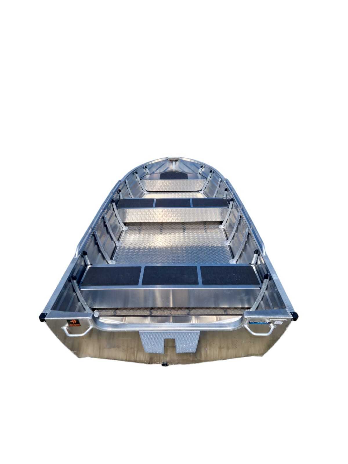 Łódź Aluminiowa B420LF z pokładem Kormoran Łódka MOTOROWA