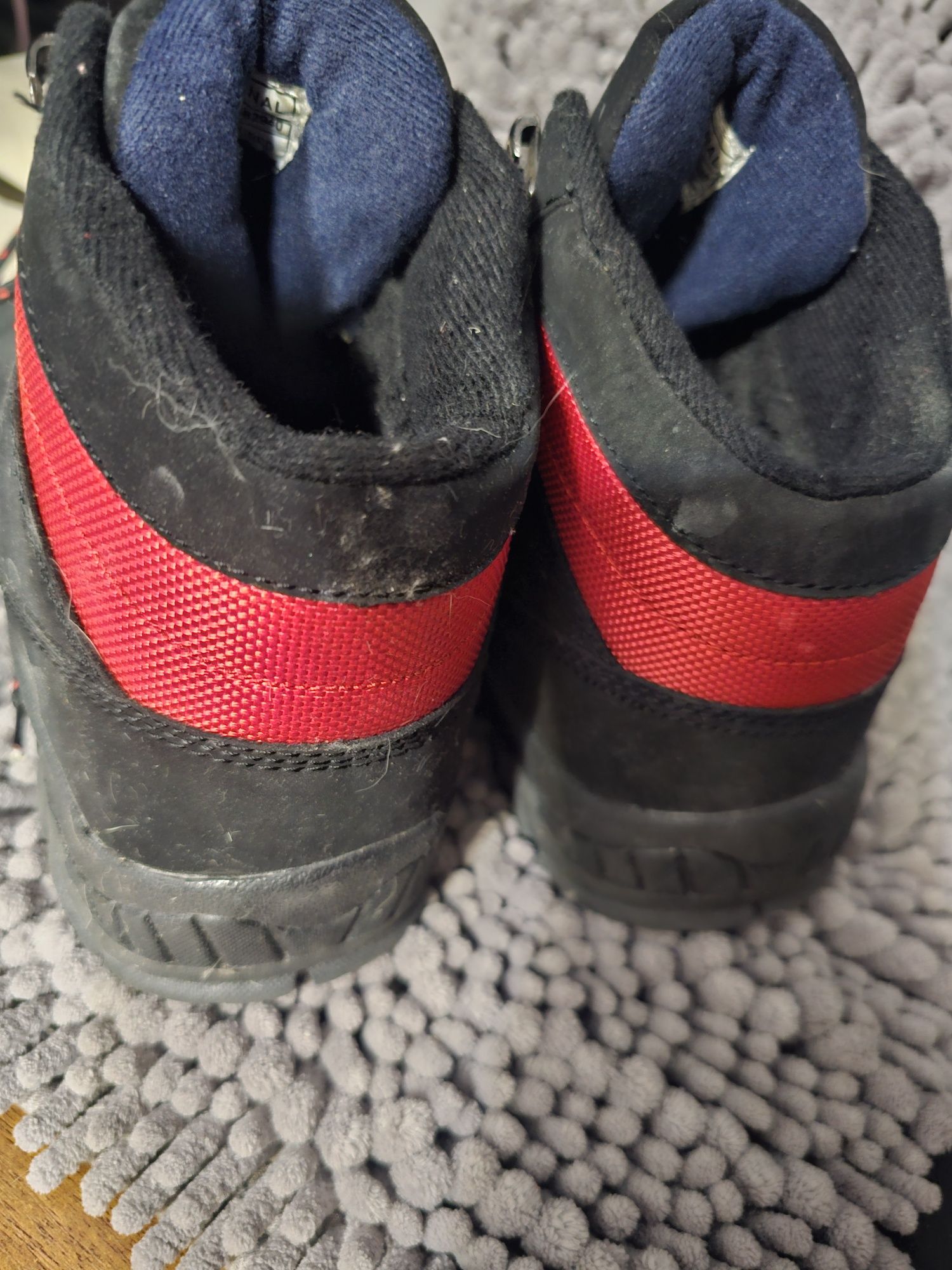 Buty zimowe buty za koste czarno czerwone buty HKR Orginal