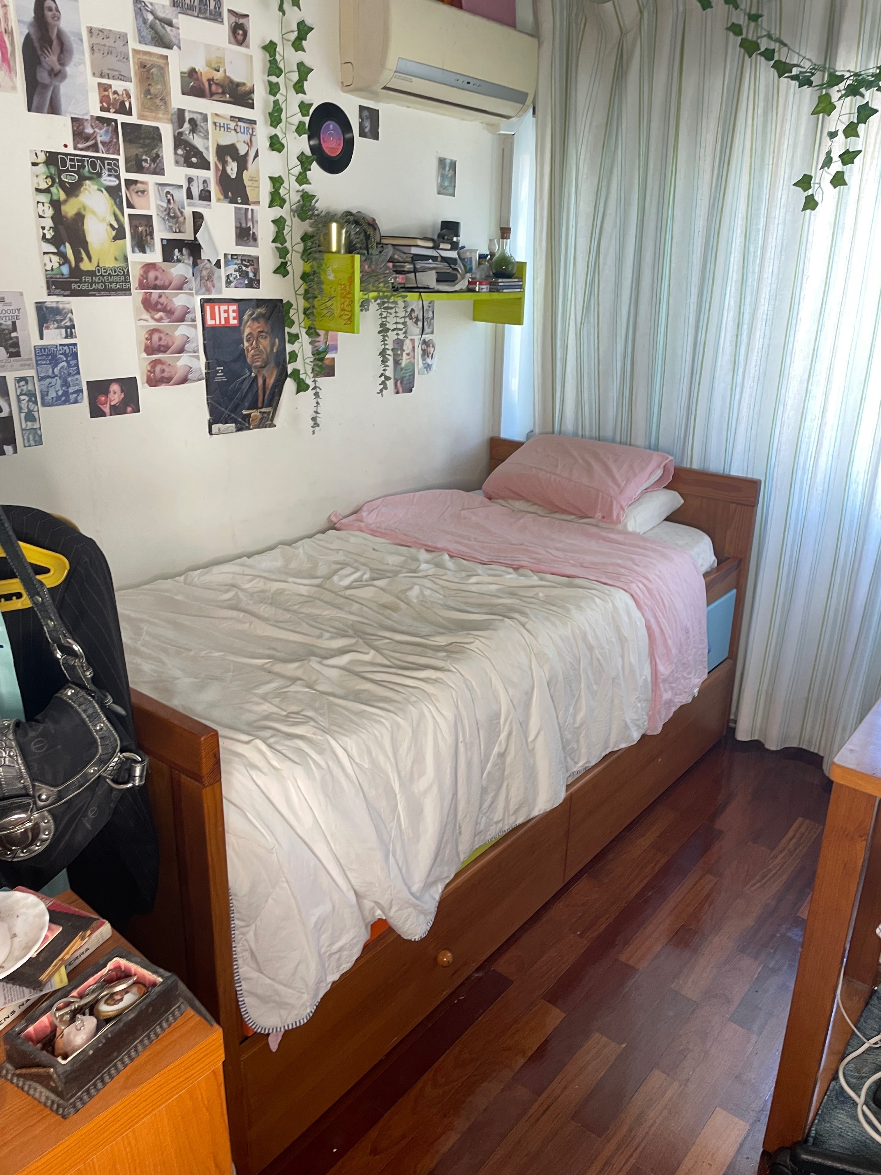 cama individual para 2 pessoas, gaveta com cama(2 colchões incluidos)